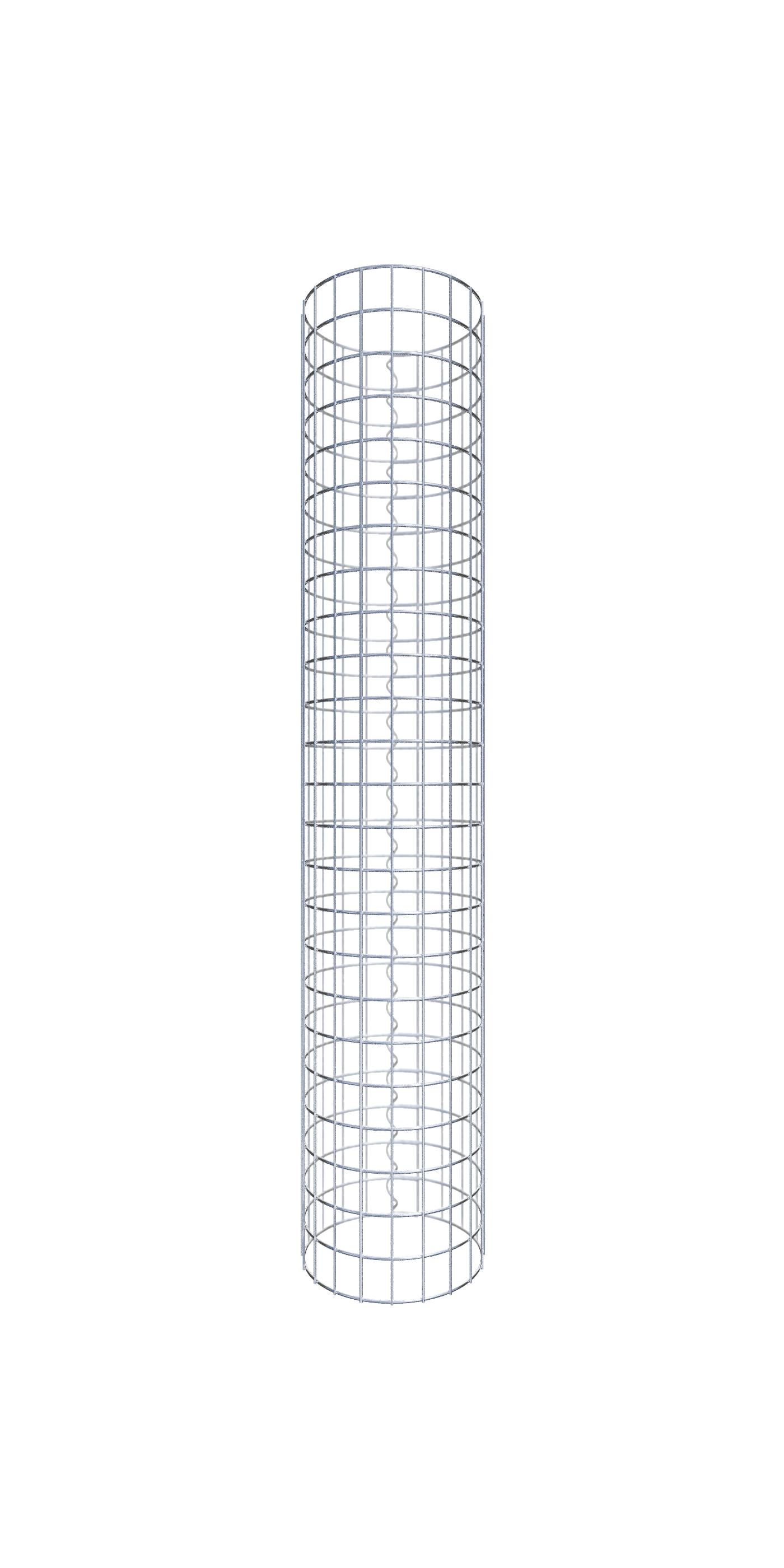 Kolumna gabionowa średnica 32 cm MW 5 x 5 cm okrągła - wysokość: 120 cm