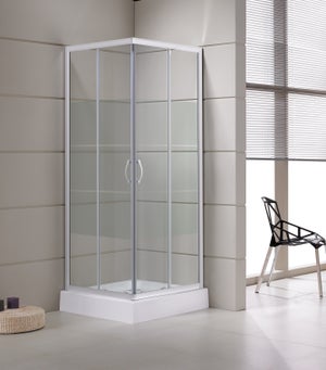 Box Doccia Erice Estensibile 70-80cm - Cristallo Temperato 4mm | Alluminio Bianco - Foto 8