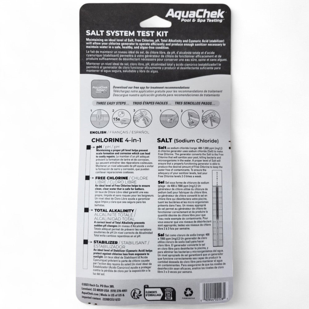 Kit testeur spécial électrolyse Aquachek de piscine - 2