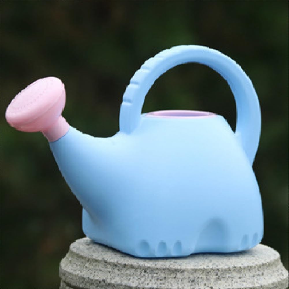 Arrosoir en plastique mignon pour intérieur et extérieur, arrosoir jouet pour enfants avec pommeau de douche éléphant réutilisable - 3