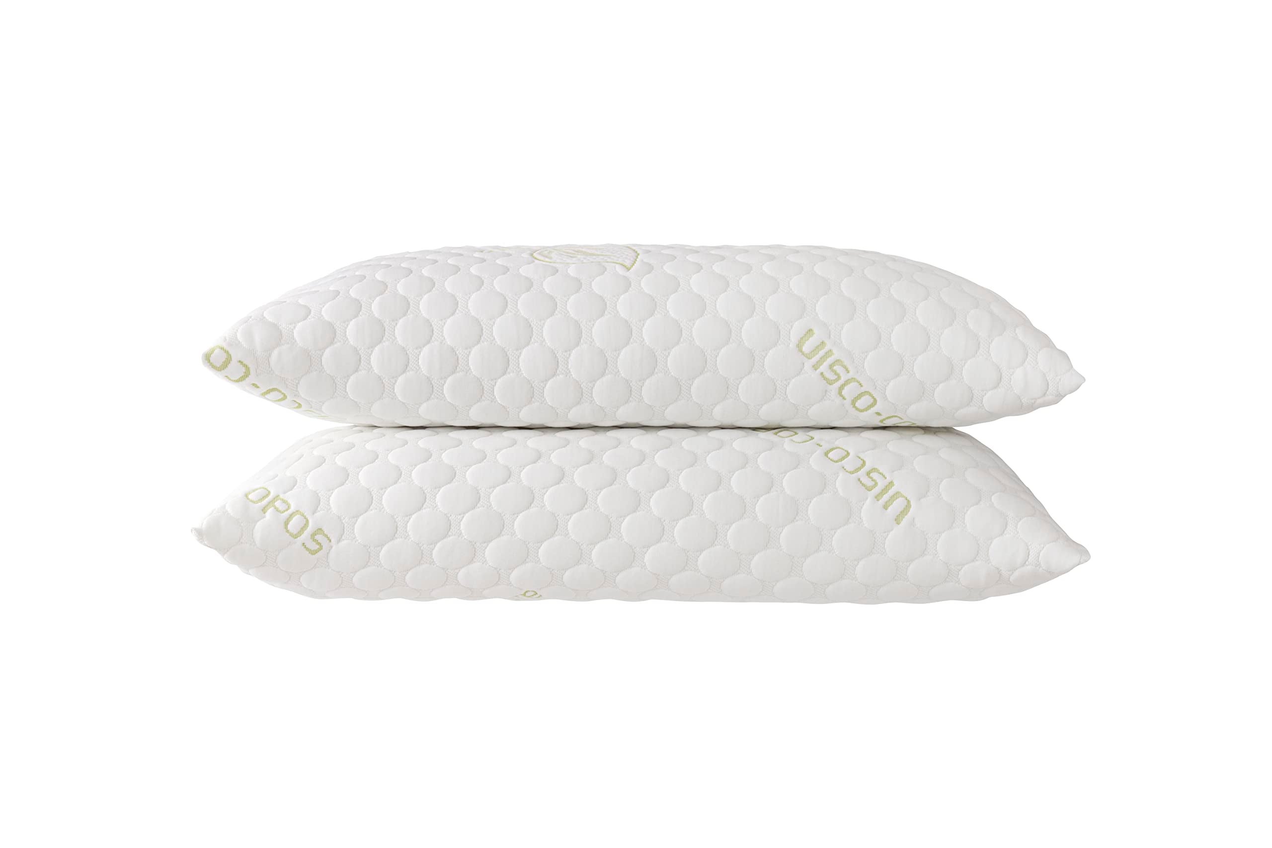 Pack 2 Almohadas Viscoelásticas de Copos 75x36 cm Aloe Vera Firmeza Media-Alta TODOCAMA - 2