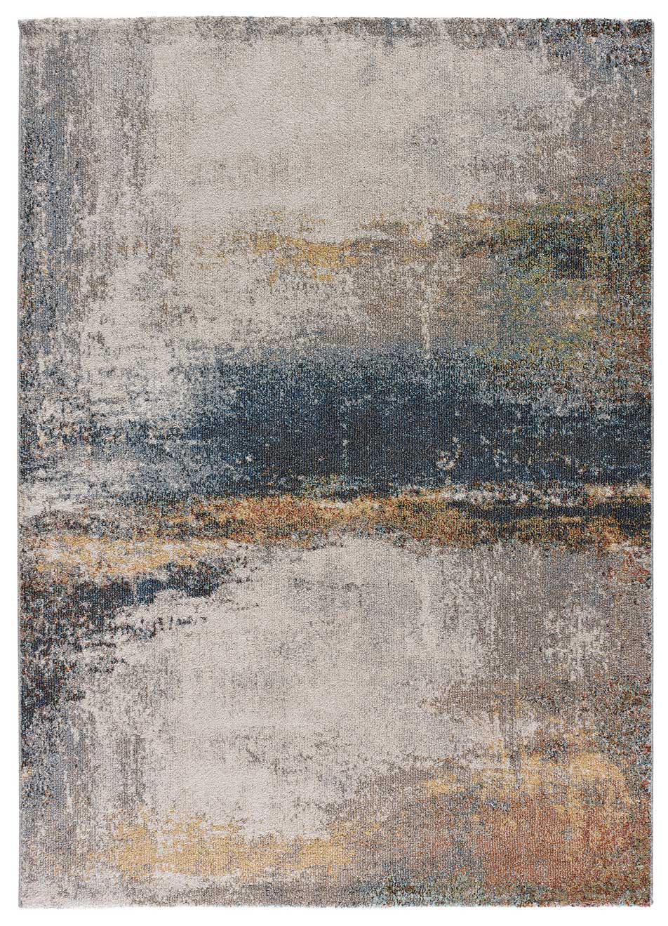 Prostokątny niebieski dywan do wnętrz 80 x 150 cm PARMA abstract - ATTICGO