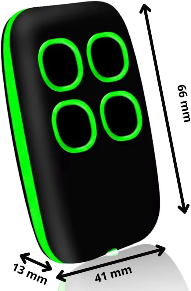Télécommande universelle 4 en 1, télécommande universelle multifréquence à code tournant de 280 à 868 MHz (vert) - 6