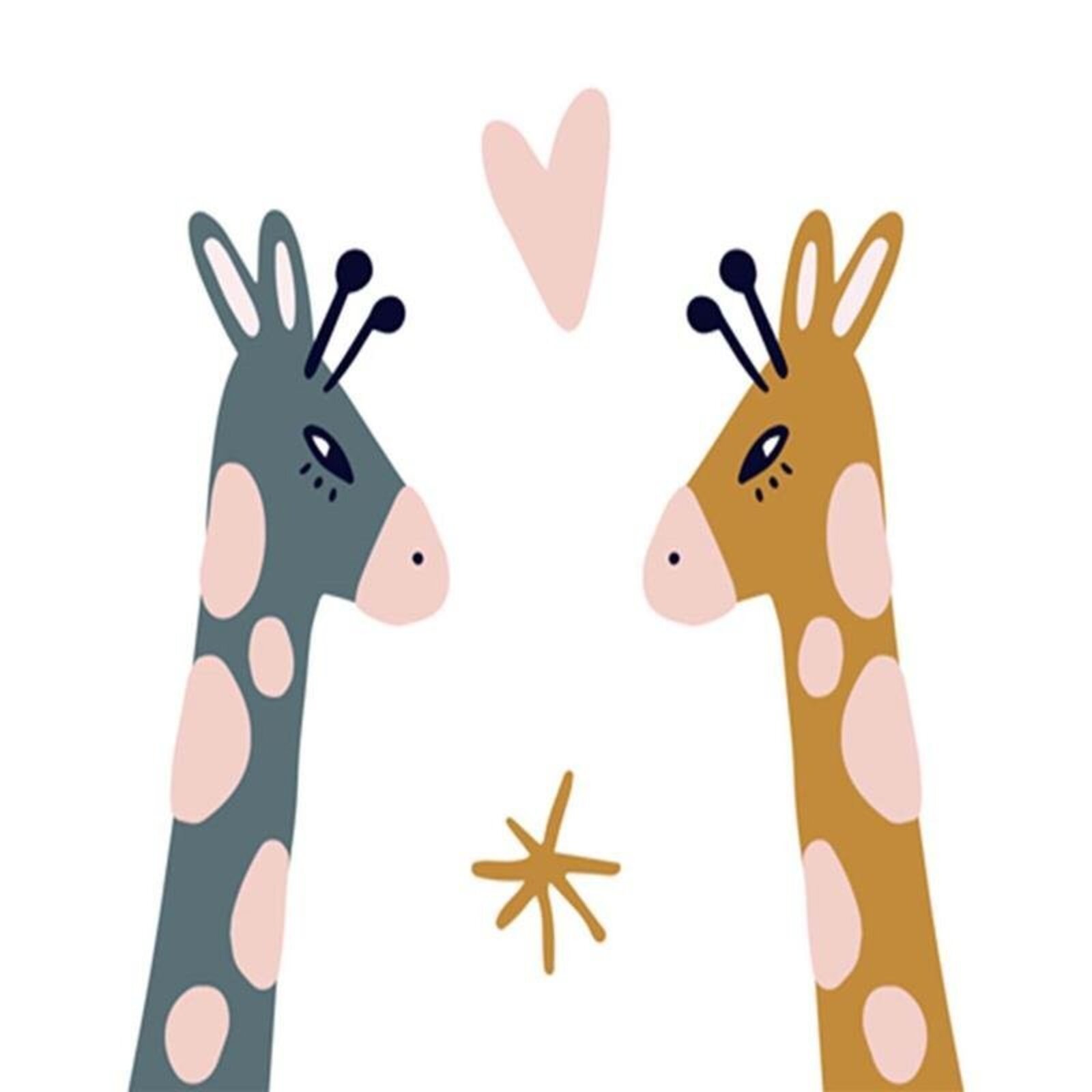 Tableau girafe colorée - 20 x 30 cm - 5