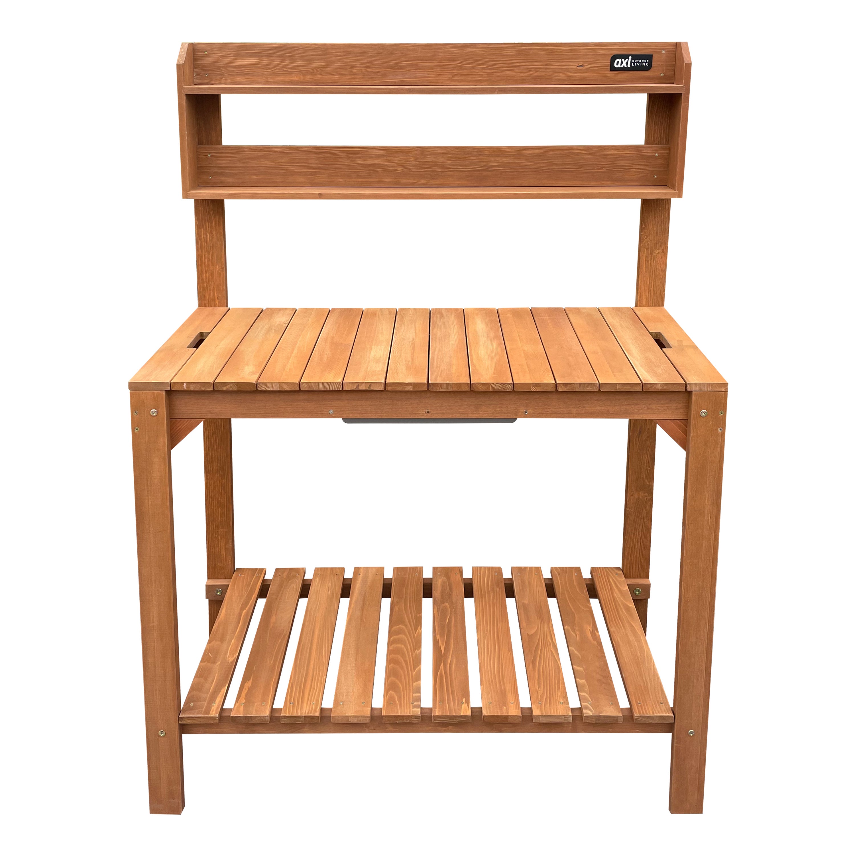 Axi Table De Rempotage, Avec Plan De Travail Coulissant, Marron - 100 X 46 X 140 Cm| Table De Jardinage Fsc 100 % Bois De Pruche - Espace De - 2
