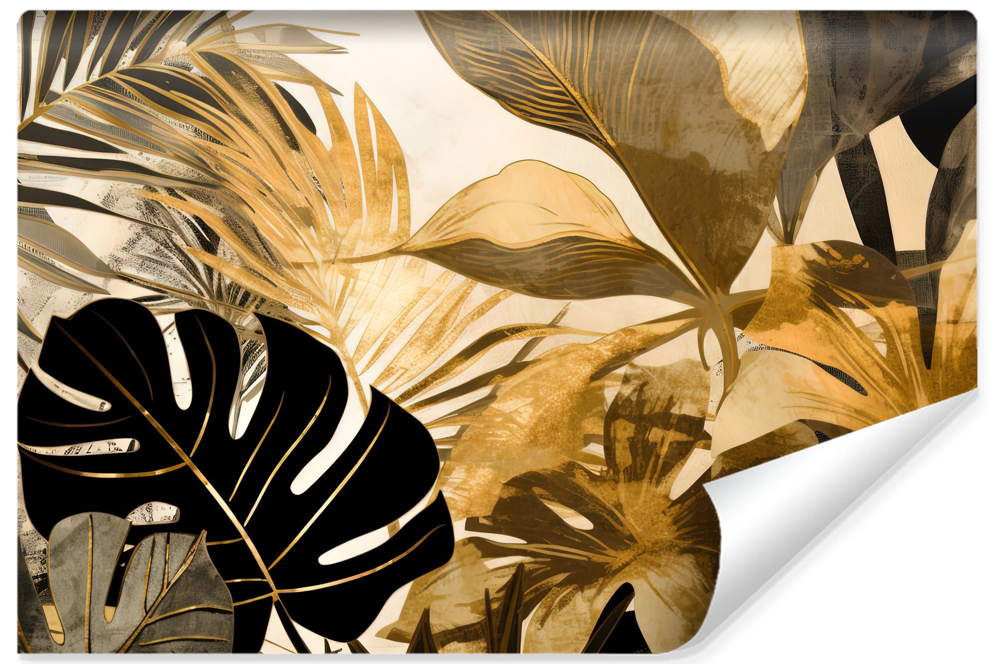 Vlieseline papel pintado fotografia salon plantes feuilles tropicales 360cm x 240cm