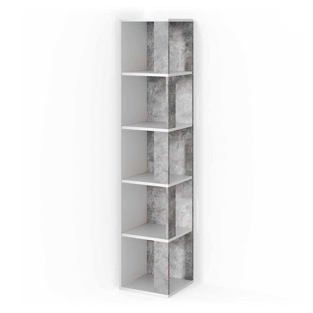 Vicco Półka narożna Lio, Beton, 33.3 x 162.2 cm