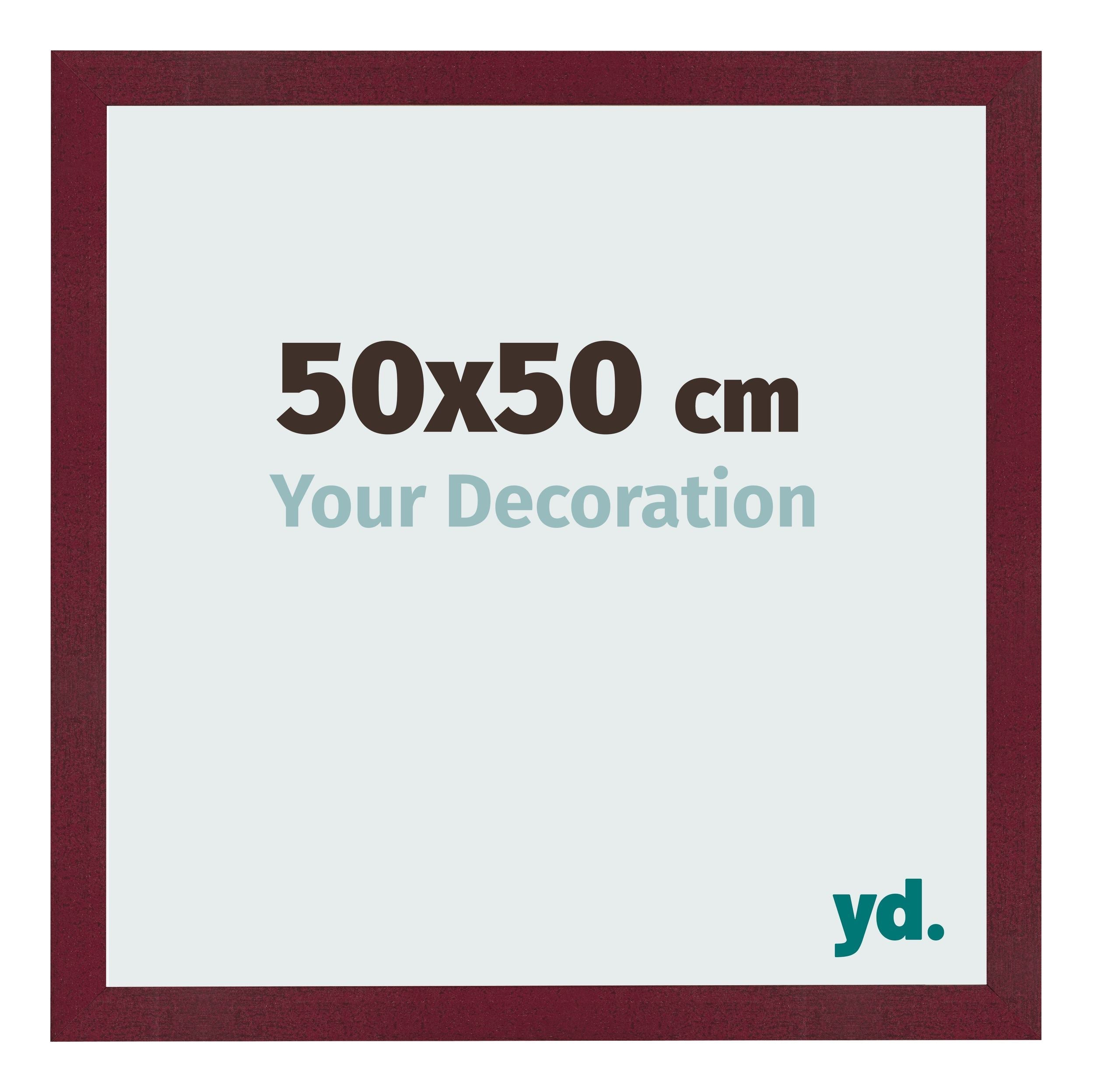 FRAMO - Cadre Photo Bois Carré Or Vieilli 50x50 Cm (taille Image), Sur Mesure Pour Affiches, Puzzles, Créations Personnelles Cadre Pour Affiche Puzzle