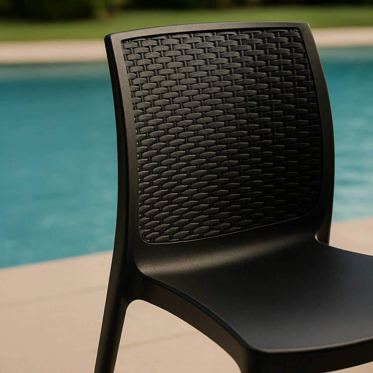 Chaise de Jardin Poly-rotin café bar glaciers empilable Boheme Grand Soleil - 4