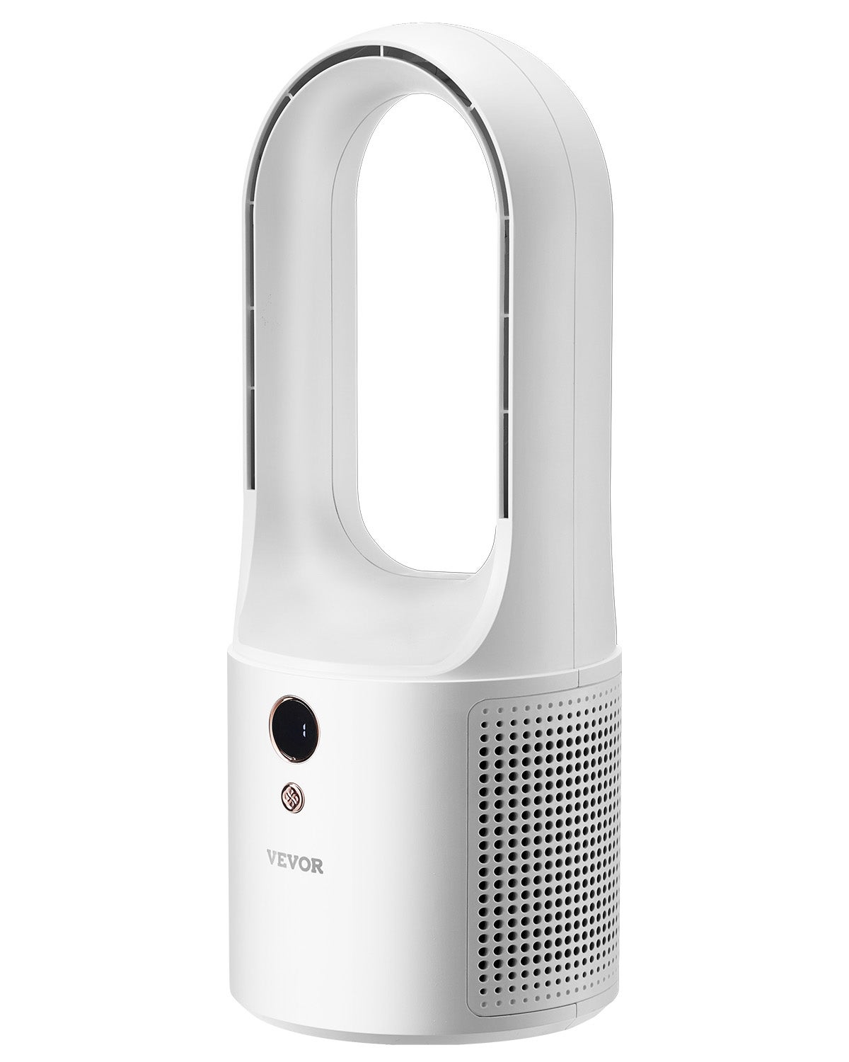 Wentylator stołowy 7W Wentylator bezłopatkowy 330mm 6-biegowy Wyświetlacz cyfrowy LCD VEVOR