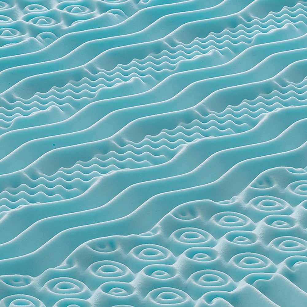 MaterassieDoghe - Memory Foam Topper 200x200 - 5 cm de altura - 9 zonas de conforto - Cobertura amovível de aloé vera - 3