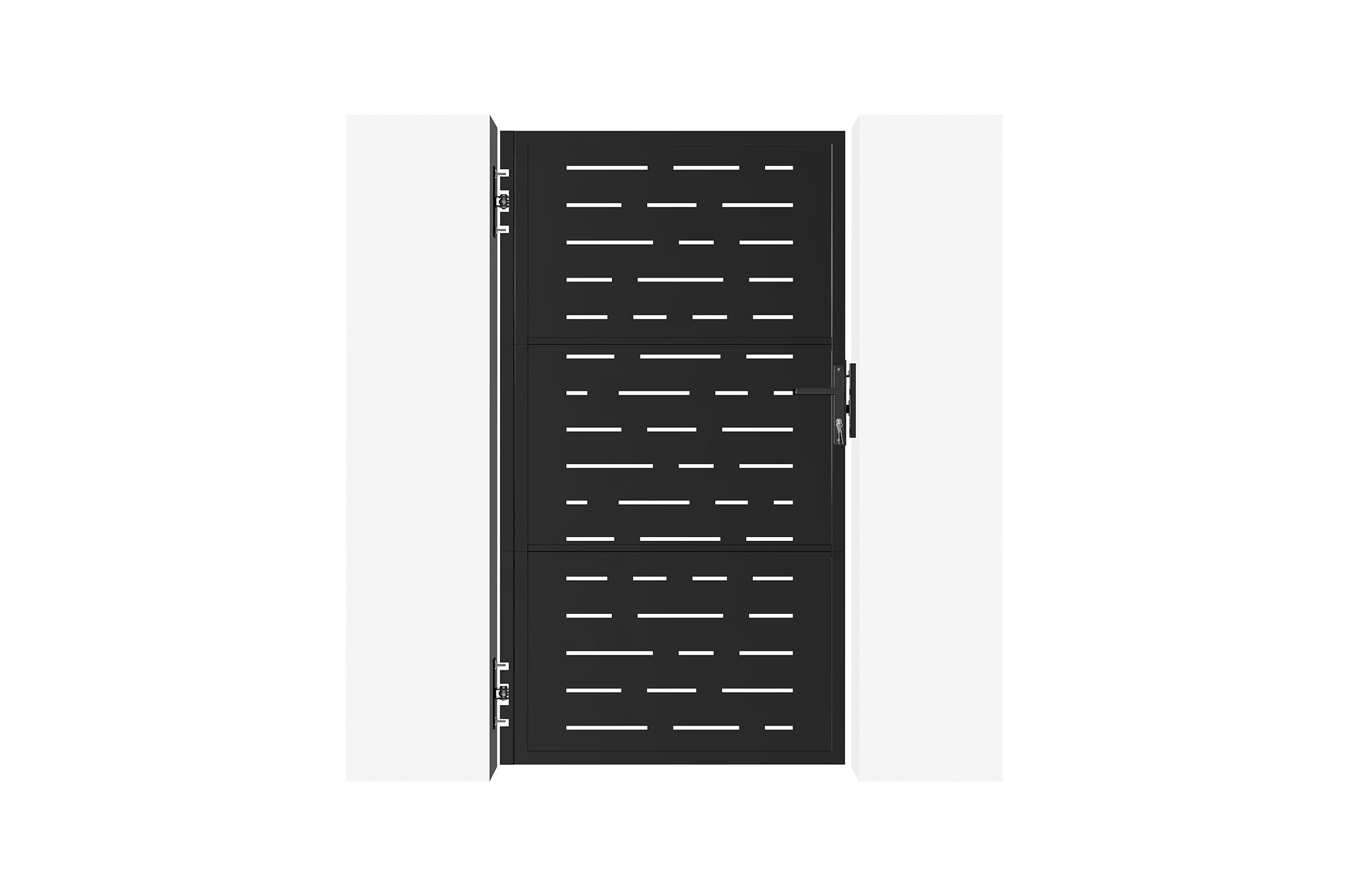 Portillon acier 1m NALI ARLBERG H.180cm Noir mat - 3
