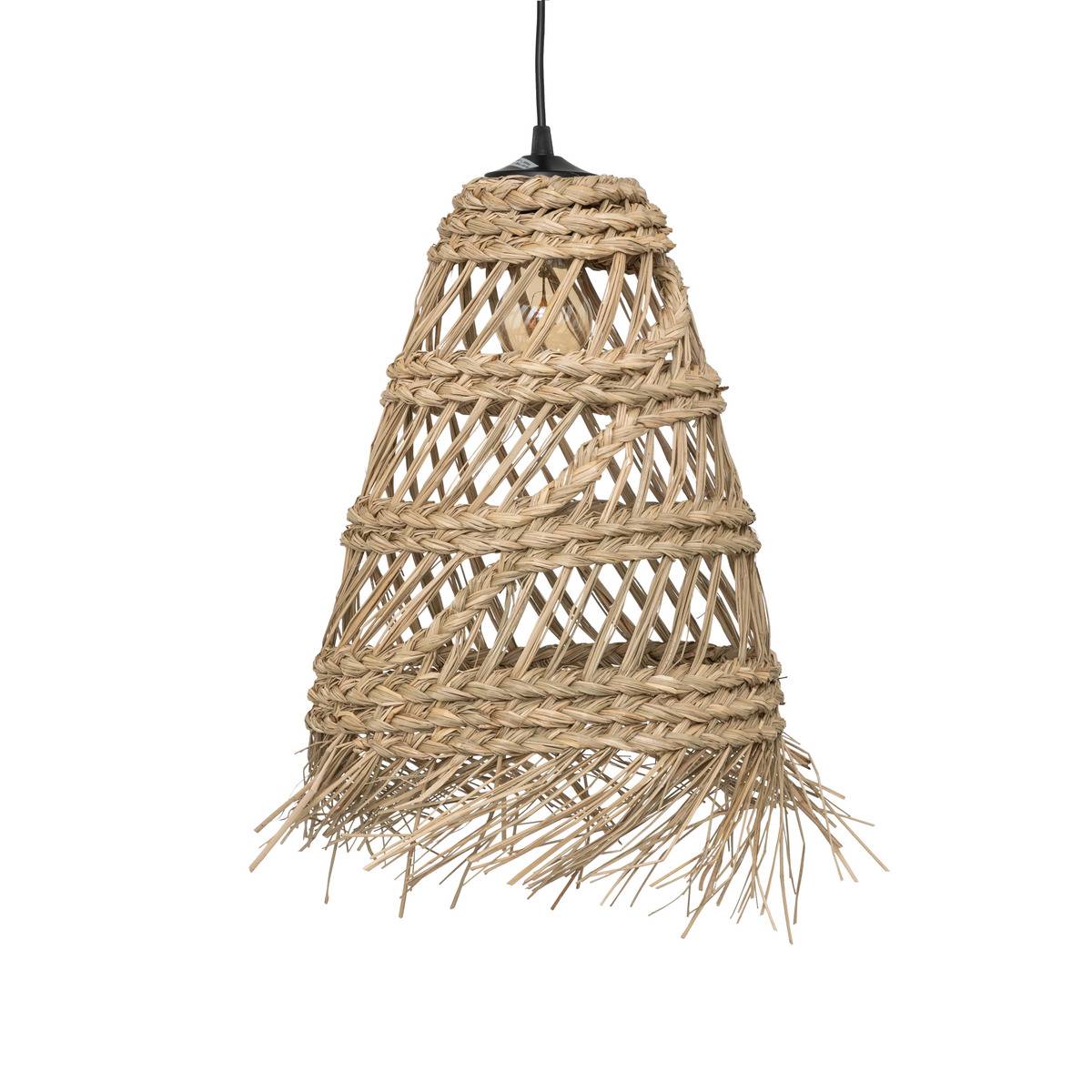 Abat-jour - Suspension - Roseau - Naturel - 28cm diamètre - Salon