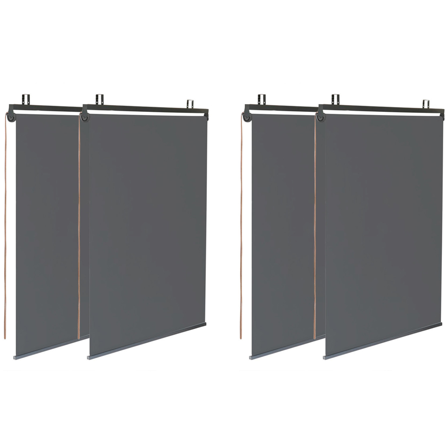 Pergola édition luxe lames orientables 3x4 M et 4 stores gris anthracite - 5