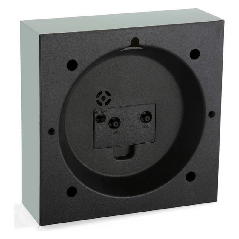 Orologio-Sveglia Plastica (6,5 x 16,5 x 16,5 cm) Bianco - 2