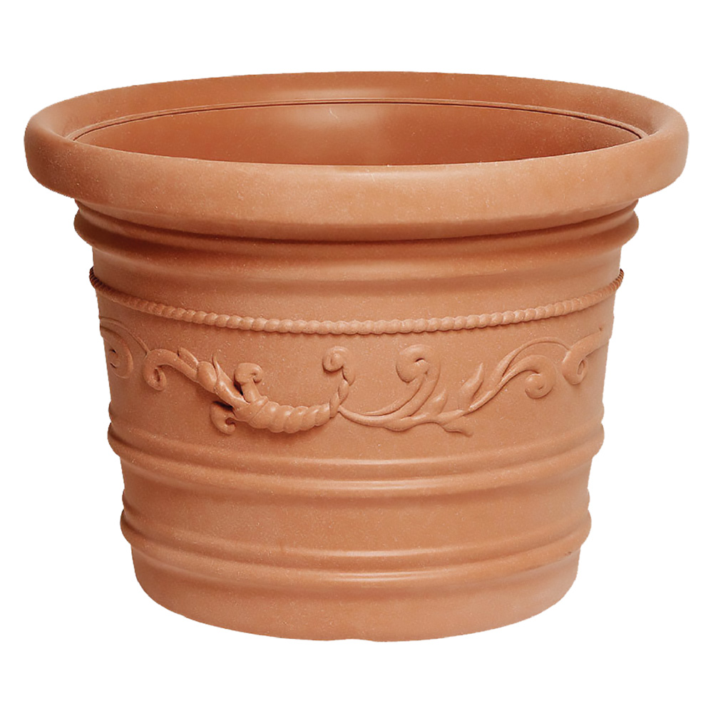 Vase rond en résine couleur terre cuite Prestige Impruneta Ø 60 H 45 cm - 3