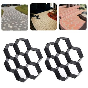 Stampo Per Pavimentazione Fai Da Te - Creare Mattoni E Pietre Per Giardino Con Cemento, Facile Da Usare - Foto 4