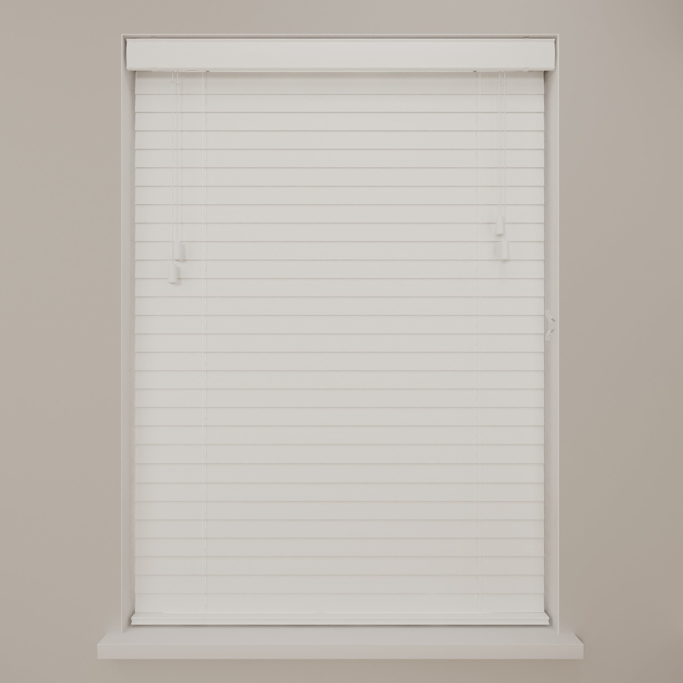 DTCH® Store Vénitien en Bois Essence 100 x 175 cm (LxH) - 50 mm - Blanc - Tailles de 50 à 250 cm de large - 2
