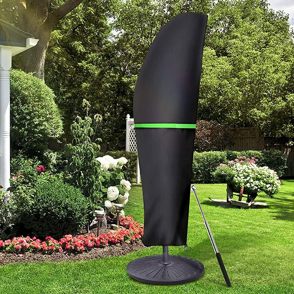 Pokrowiec na parasol ogrodowy - Wodoodporny pokrowiec na parasole ogrodowe i parasole ogrodowe - Czarny - 40*70*50 cm