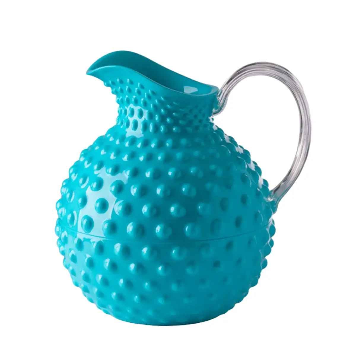 Brocca Palla Giusti - Verde Fluorescente, Stile Vintage, Capienza 3 Litri, Materiale Acrilico