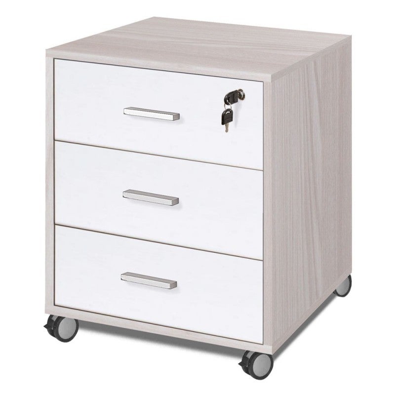 Commode 3 tiroirs orme clair - 6