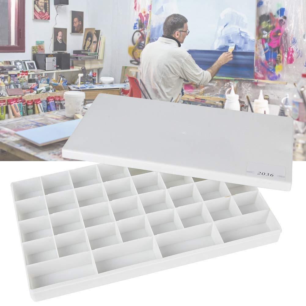 Boîte de peinture pigmentée carrée Palette de mélange de couleurs Aquarelle Gouache Acrylique Fournitures d'art applicables Dessin Peinture pigmentée - 9