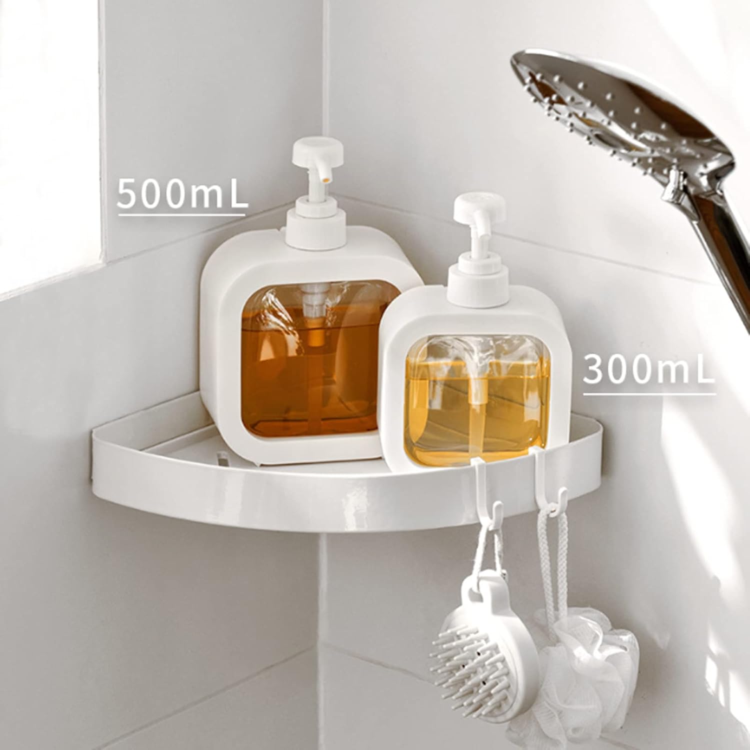 Distributeur de savon rechargeable pour cuisine et salle de bain, 300 ml, lot de 2 - 5