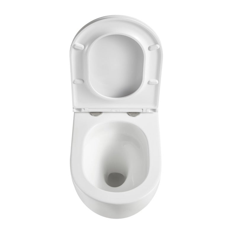 Pack WC Bâti autoportant + WC sans bride Vortex SAT Fusion + Abattant softclose + Plaque Chrome - 2