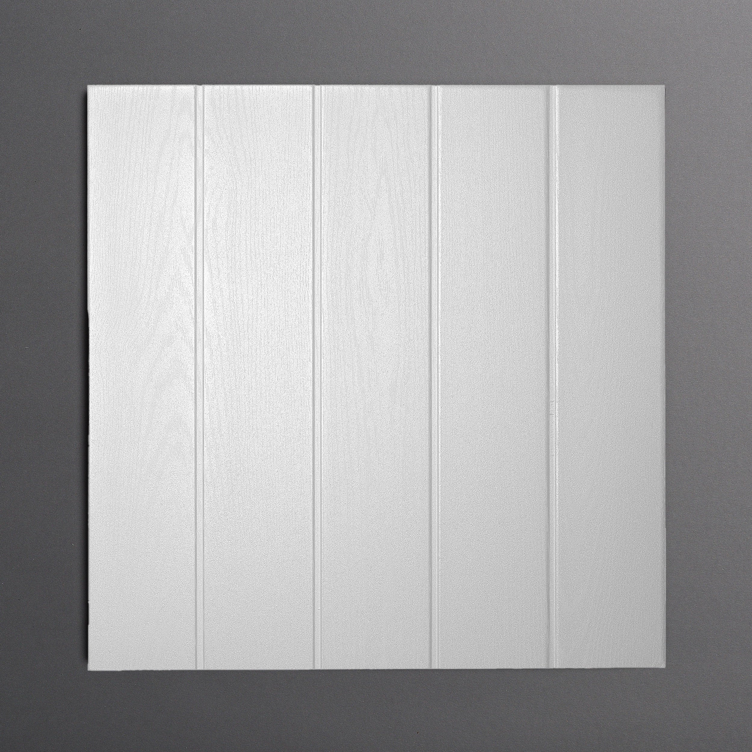 DECOSA Dalle de plafond ATHEN - polystyrène - effet bois-couleur blanc - 50 x 50 cm - 10 sachets (=20 m2) - 2