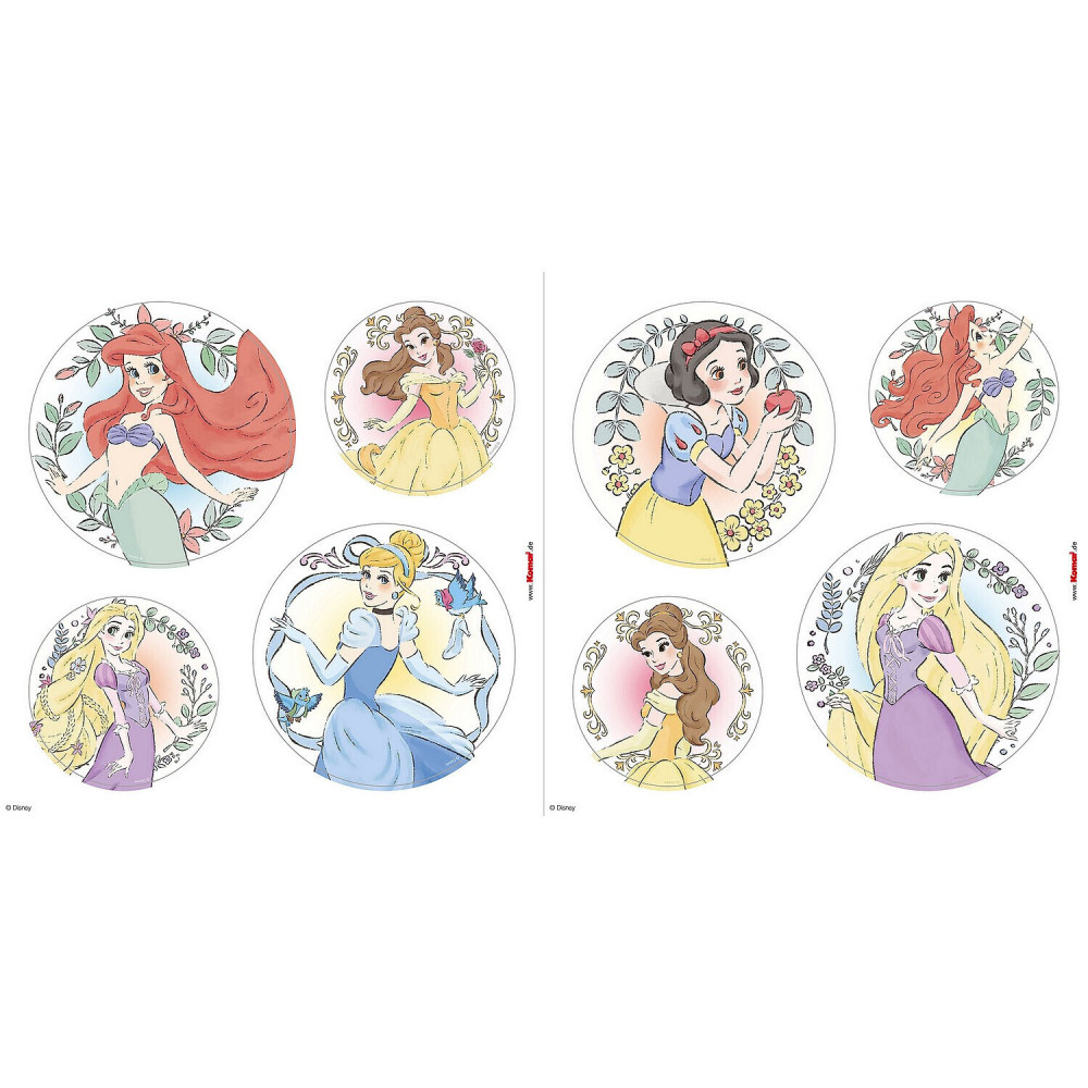 Adhesivo para ventanas princesas dinsey multi color - 30 cm x 30 cm - disney