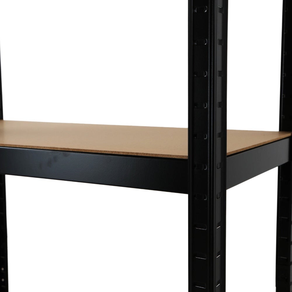 Triple étagère charges lourdes - 2M10 de long -12 plateaux - 210 X 150 - 30 cm - Noir - 6