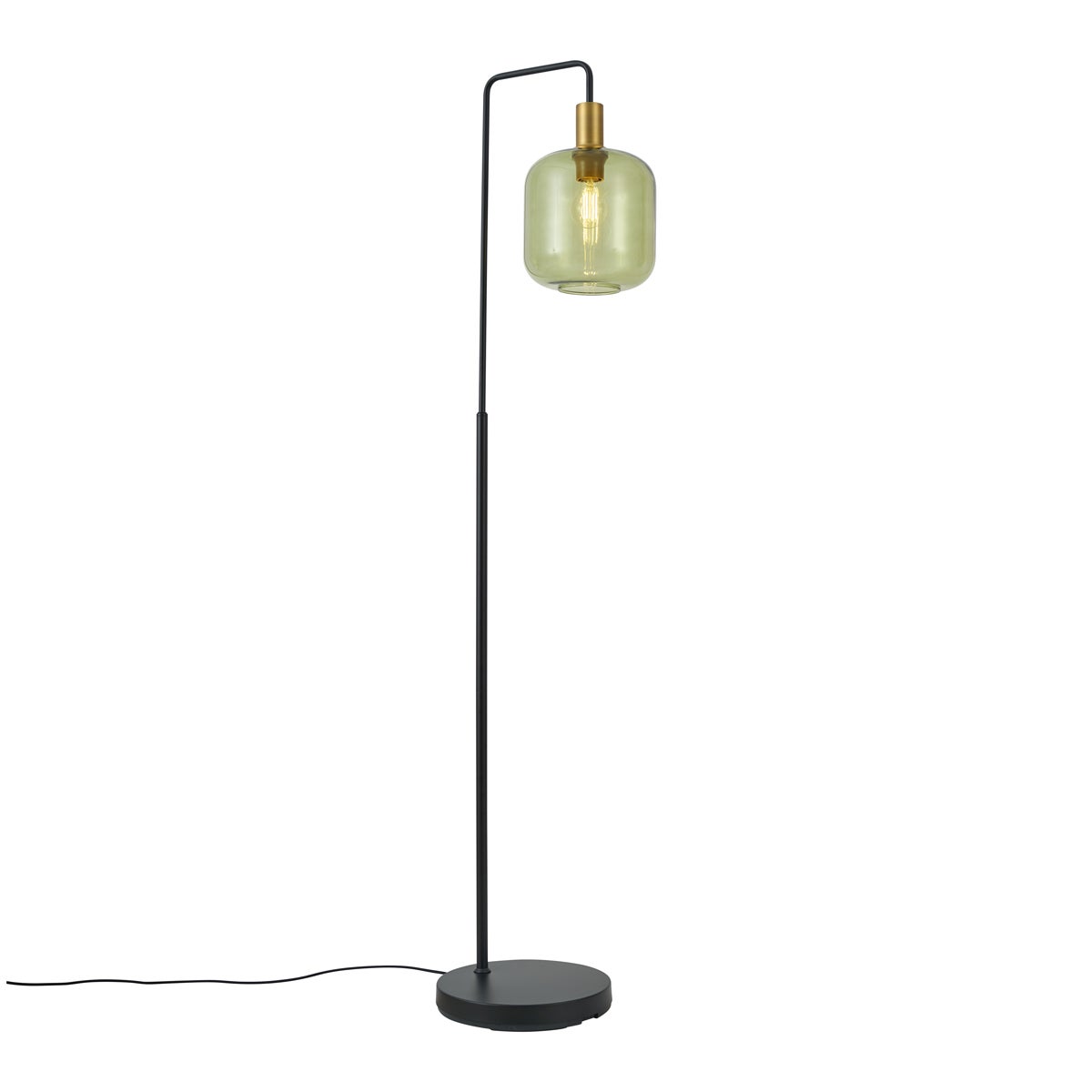 Qazqa elegancki hotelowy lampa podłogowa - Zuzanna - czarny, max. 15w, kompatybilny z żarówką LED, e27, 151cm, IP20 oświetlenie