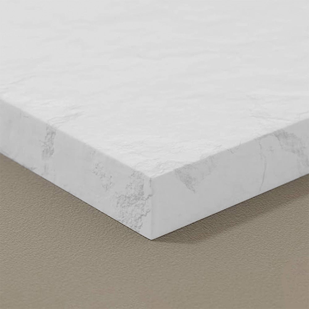 Piatto doccia 90x110 in resina riducibile bianco effetto pietra - Karen - 7