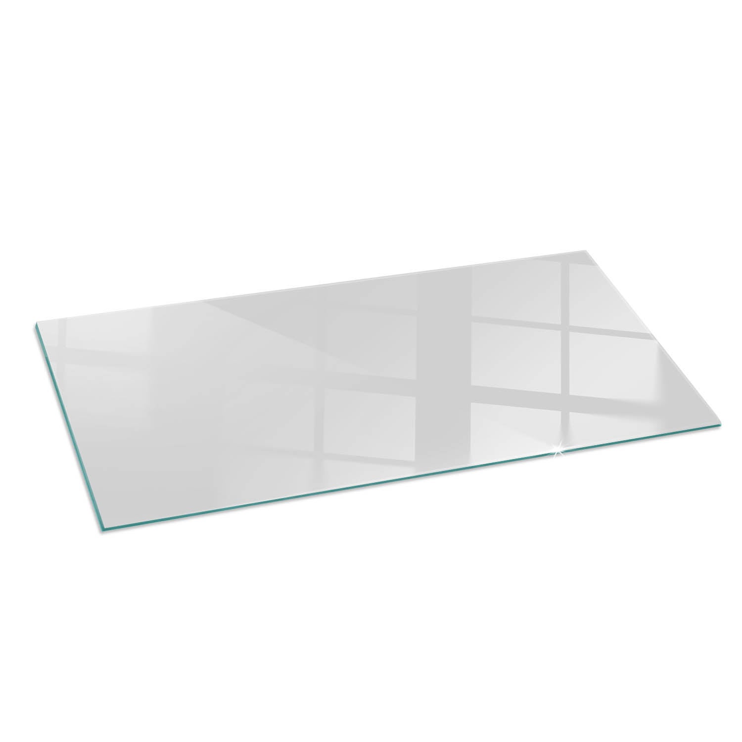 Szkło hartowane na podłogę pod kominek - 125x50 cm - Kolor Szary - TULUP