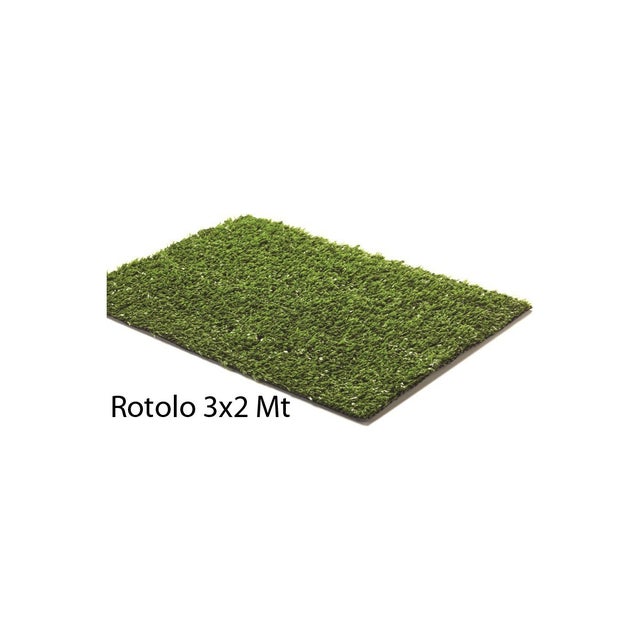 Prato Sintetico 3x2 Metri Rotolo Erba Finta 8 mm Manto Erboso Moquette Tappeto
