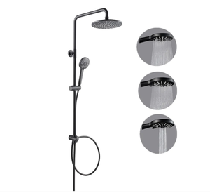 Cecipa max Système de douche séparable noir robinet de douche 2 fonctions douchette douche de tête inox douche pour salle de bain/baignoire,EU Modèle