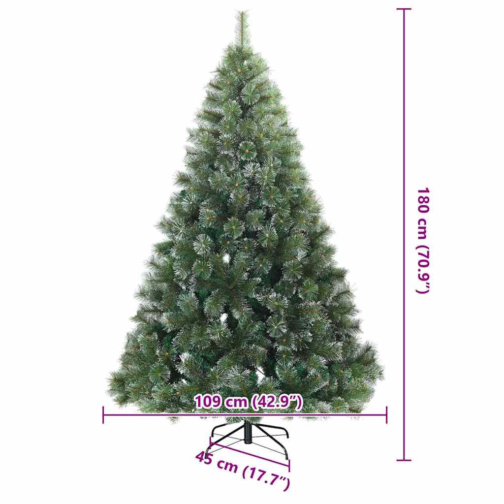 Sapin de Noël artificiel avec 300 LED Vert 180 cm PE et PVC vidaXL - 3