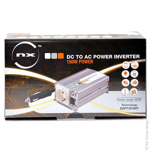 NX - Convertisseur DC/AC 12/230V 150W quasi-sinusoïdal - Sortie allume-cigare - 4