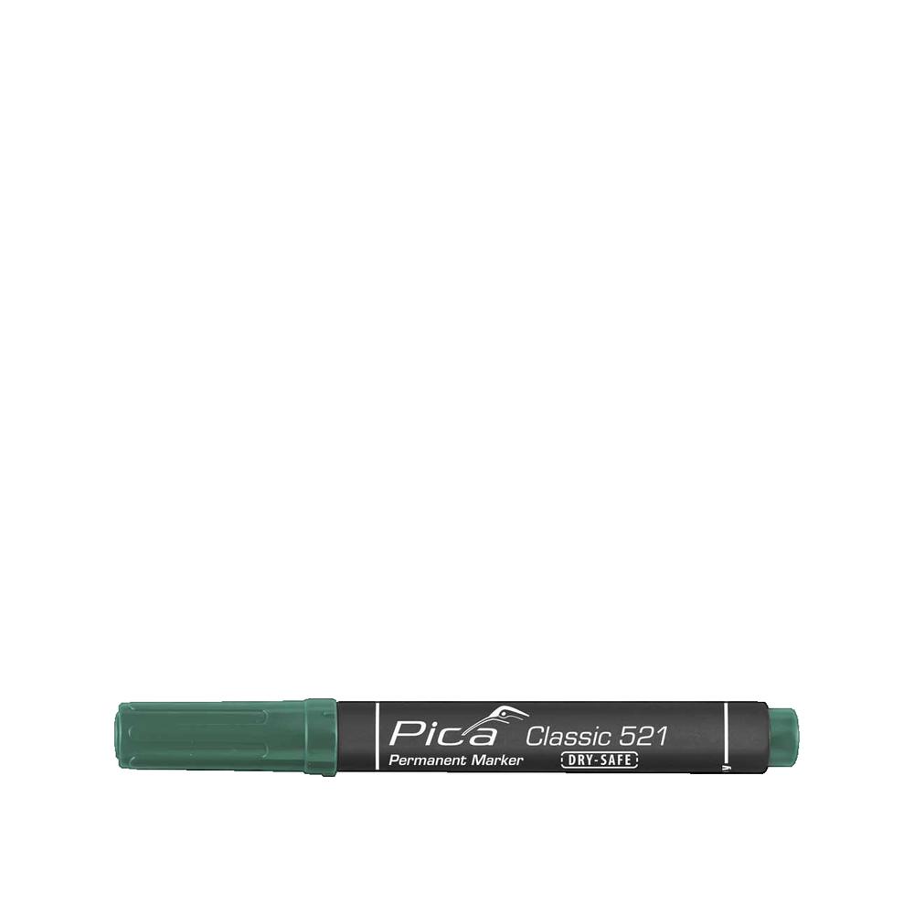 Marker permanentny Pica Classic stalówka skośna szybkoschnący zielony