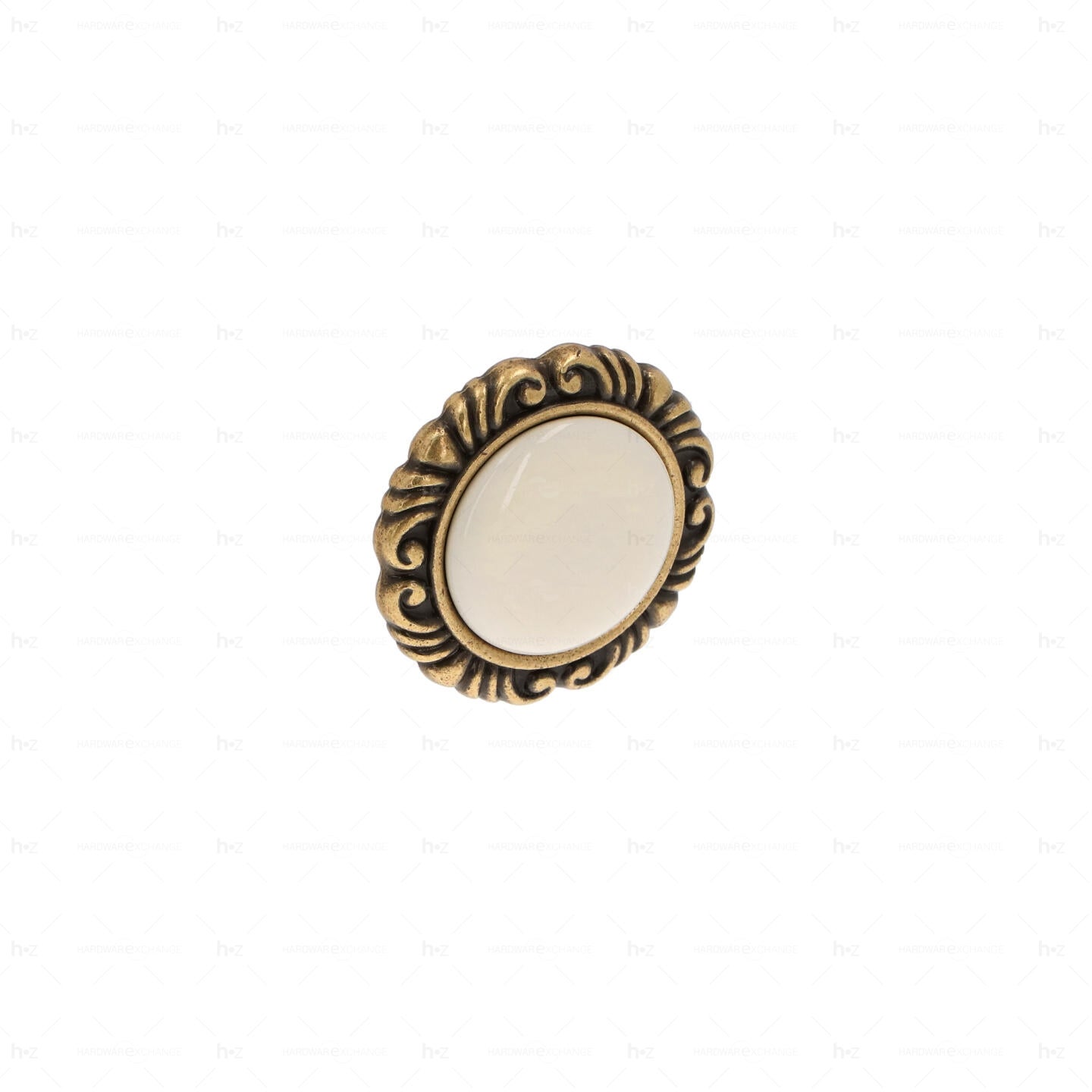 Bouton pour meubles en zamac et Porcelaine Diamètre 41mm Florence antique - 6