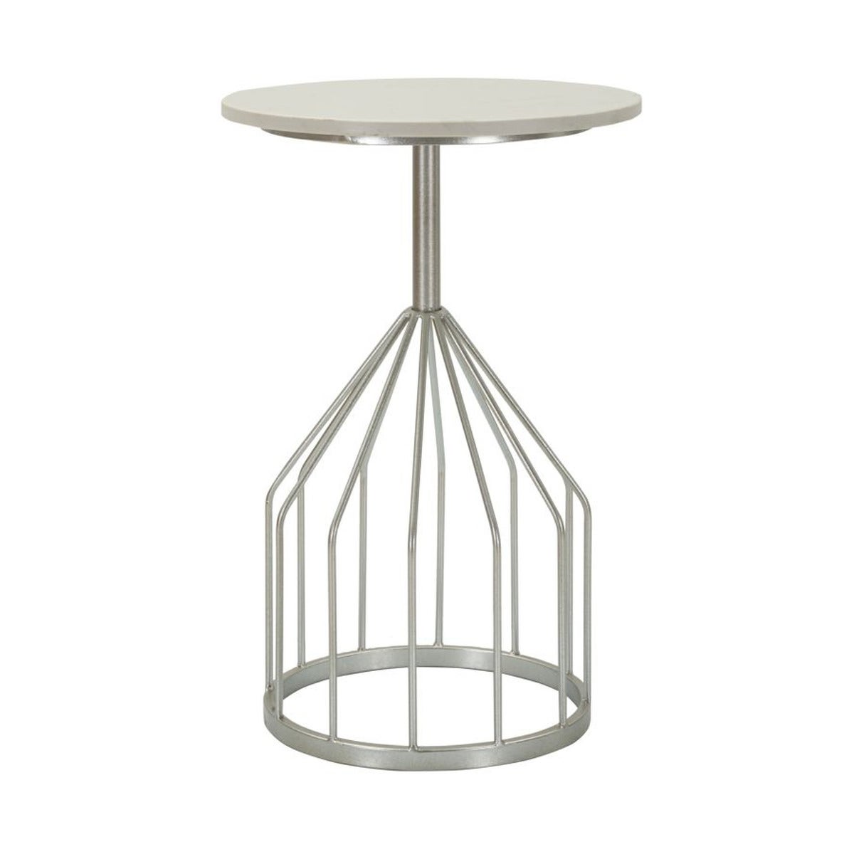 Stolik Kawowy Penstemon, Marmur, Srebrny, Seven Design