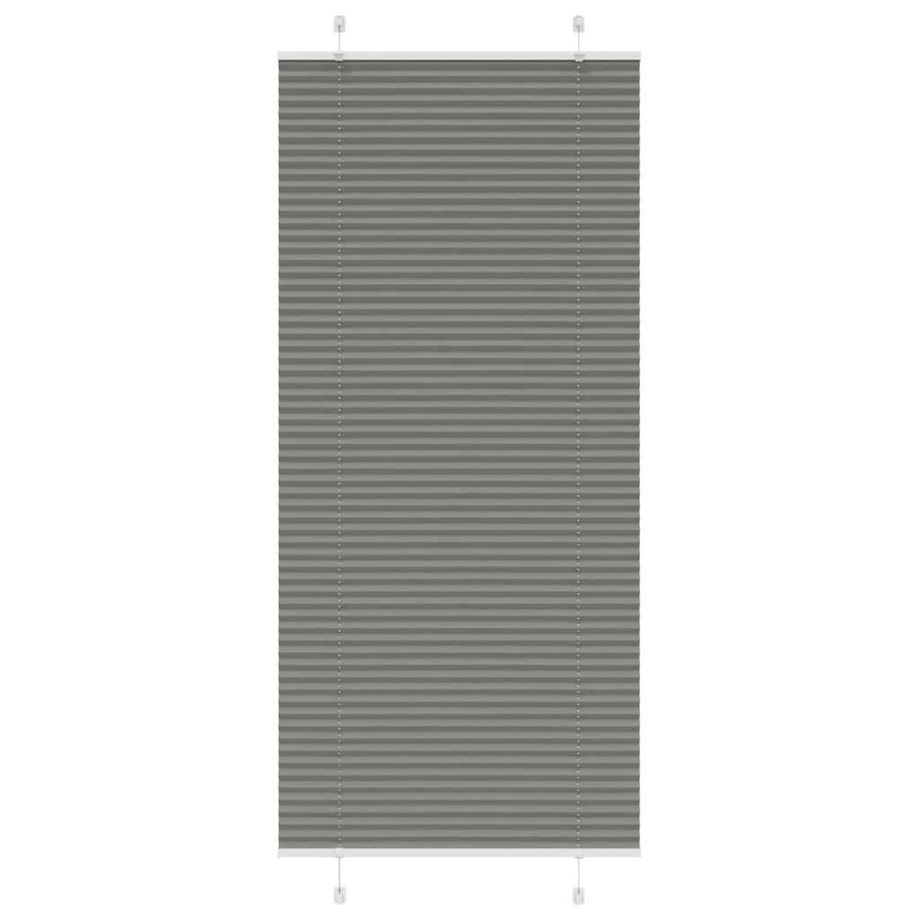 Roleta plisowana antracytowa 95x200 cm Szerokość tkaniny 94,4cm vidaXL