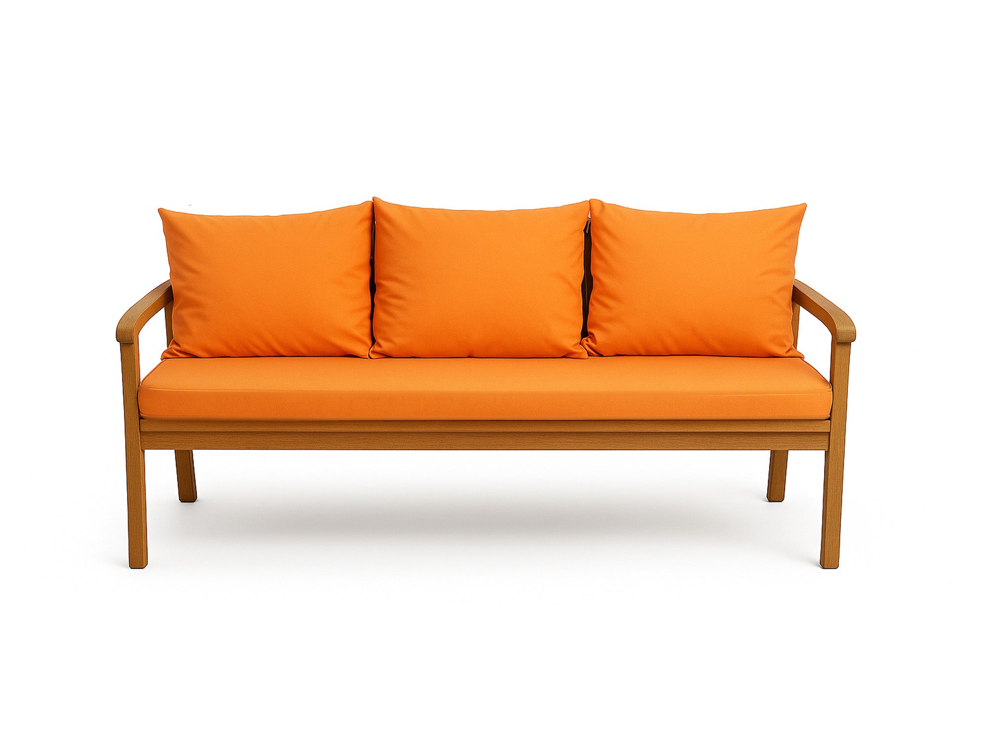 Poduszka ogrodowa na ławkę 140x50x50cm poduszka na meble ogrodowe pomarańczowa, poduszka na balkon taras, poducha ogrodowa na huśtawkę