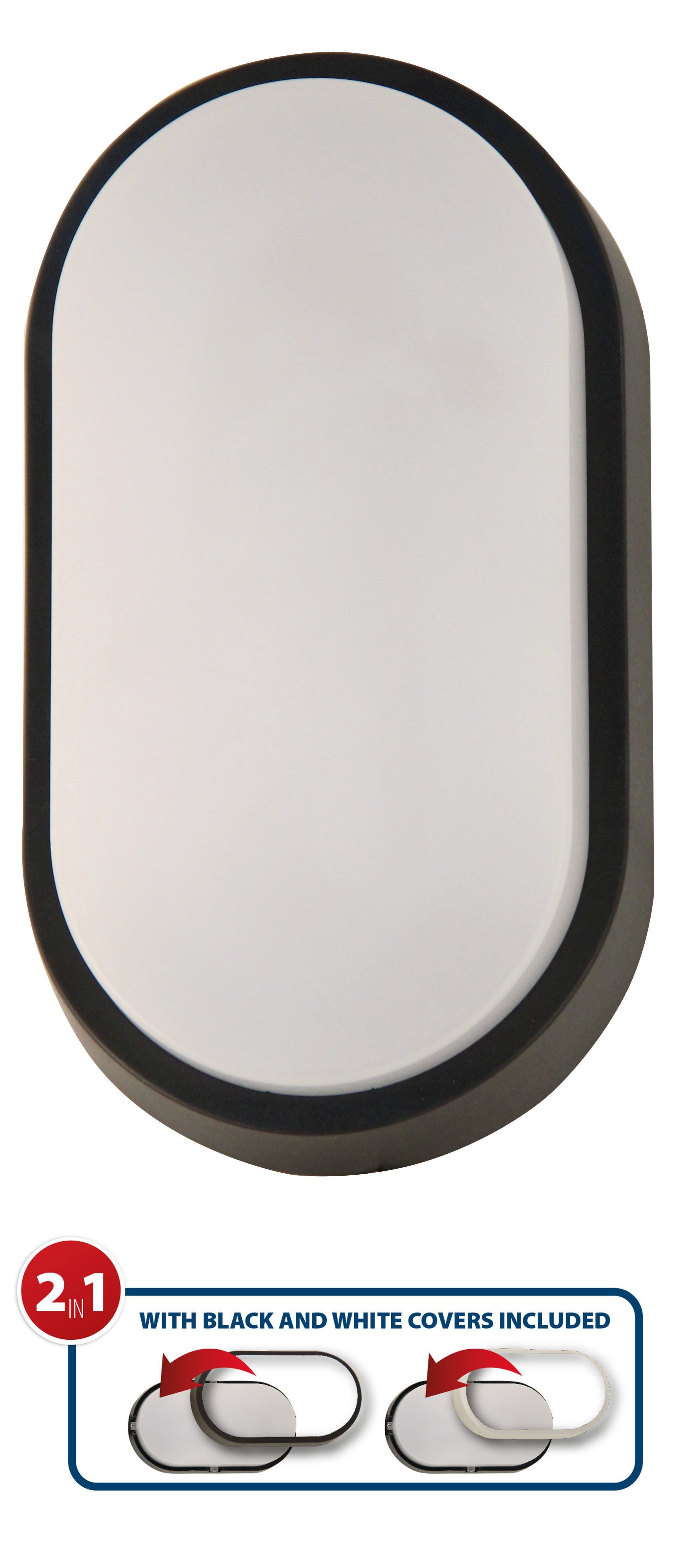 Eurocali Plafoniera LED 60cm 18W Impermeabile IP65 1900 Lumen - Bianco