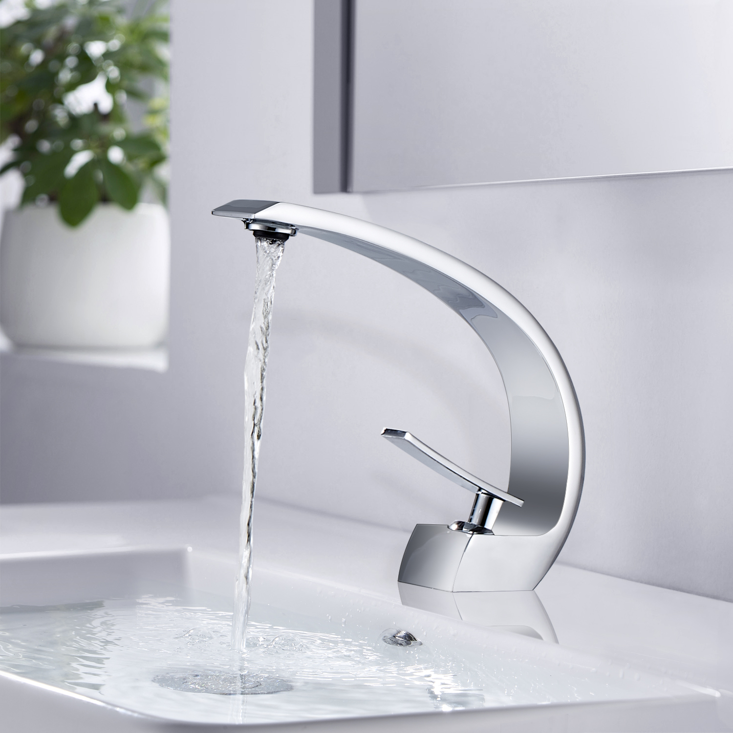 LOVHAUS Bateria Umywalkowa Bateria Łazienkowa Jednouchwytowa Bateria Mieszająca do Łazienki Umywalki