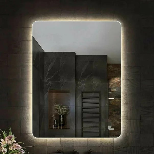 Oglinda Fluminia Verona-60, dreptunghiulara, 60x80cm, LED, 3 culori, dezaburire