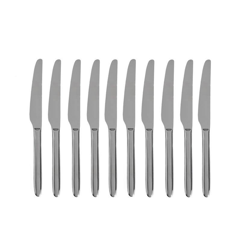 NÓŻ ZESTAW 10szt VIENNA srebrny 23,5cm HOMLA