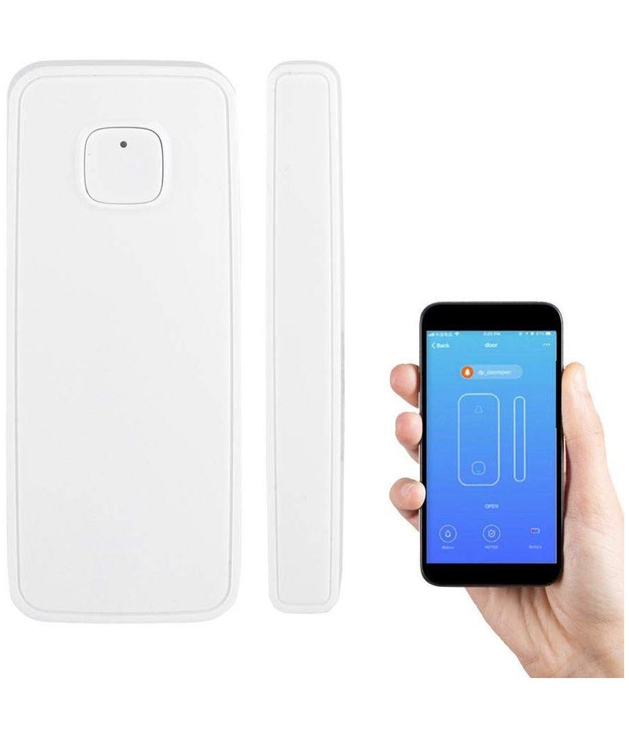 Sensore Allarme Magnetico Per Porte Garage - Con Staffa A L, Contatto NC, Distanza 50 Mm