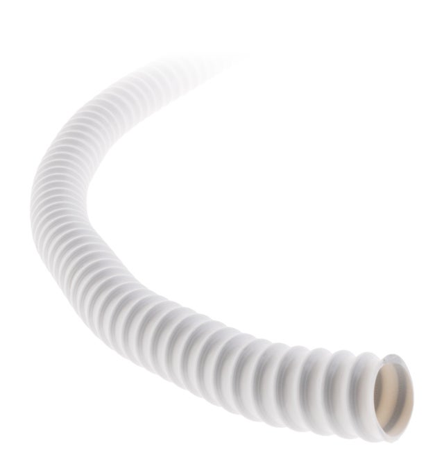 Tuyau évacuation condensats universel goulotte clim Ø16mm 30m - Blanc - Zenitech