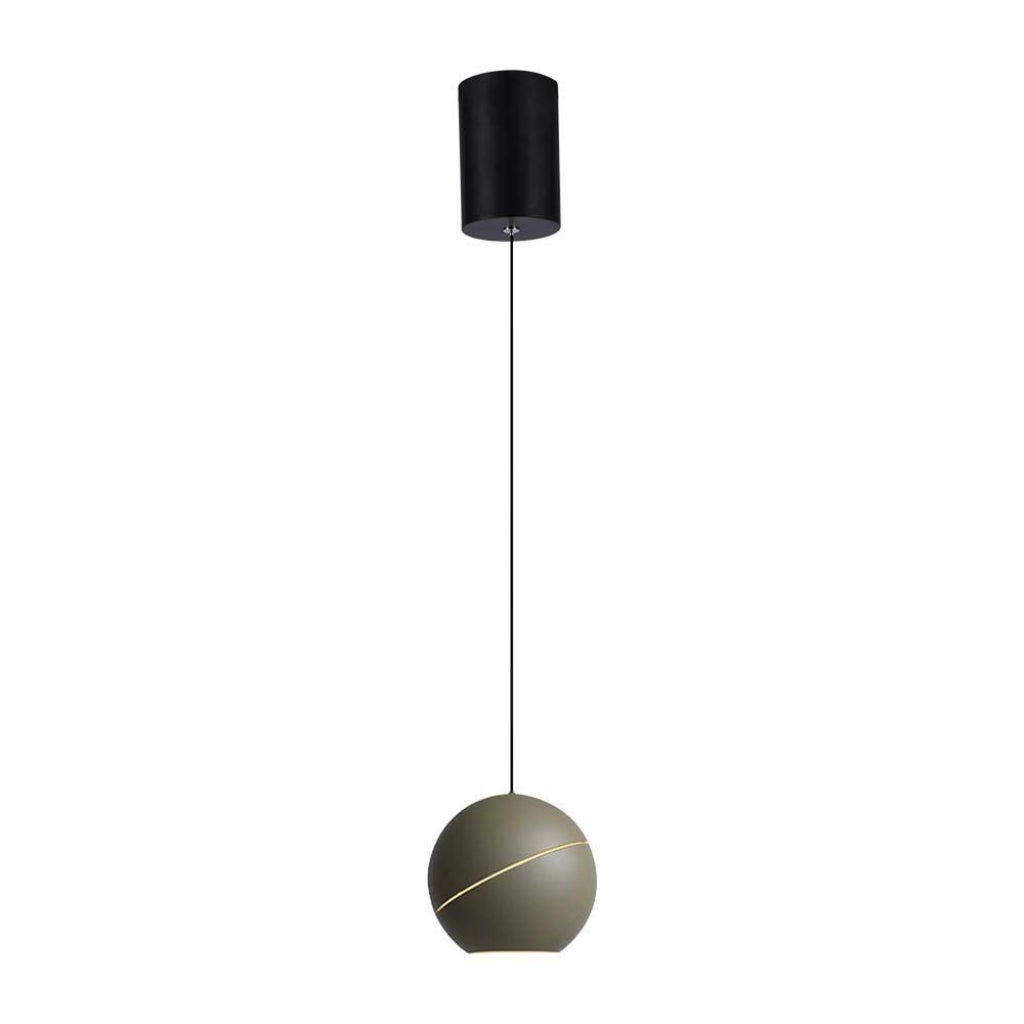 Lampa wisząca LED 8,5 W, w kształcie dzwonka, kolor szampański, metal, 18 cm, 3000 K